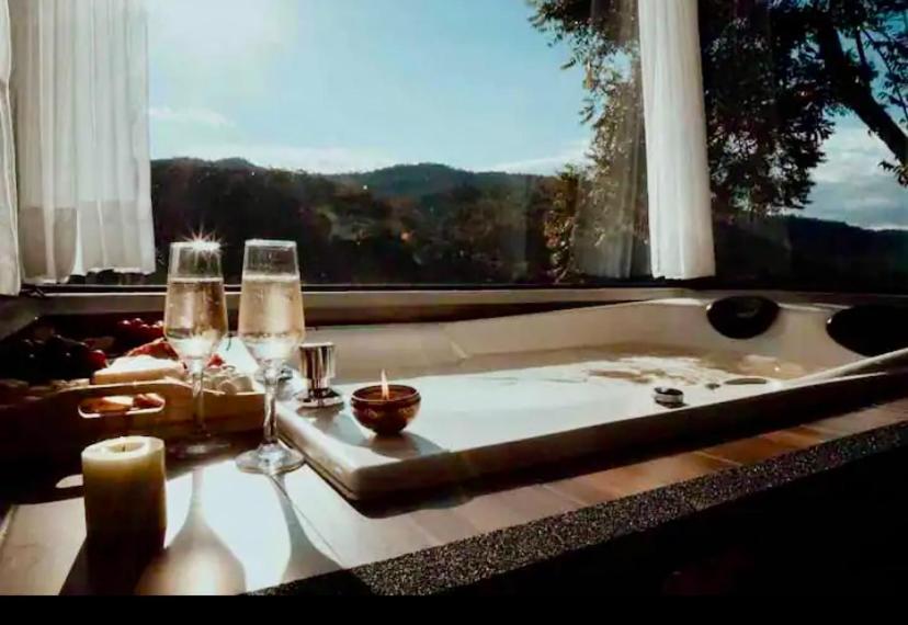 Cabana Sassafras Com Hidromassagem Алфредо Вагнер Екстериор снимка